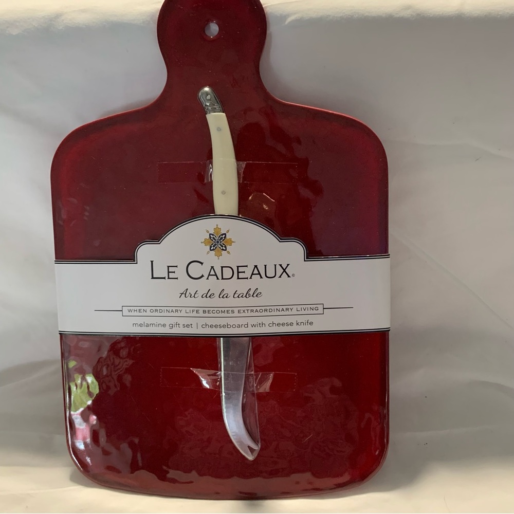 LE CADEAUX Melamine Gift Set | Cheeseboard with Cheese Knife